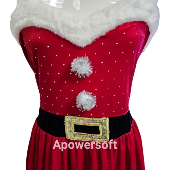 NWOT Eyeshadow Christmas Mrs. Claus Holiday Dress - Picture 3 of 9